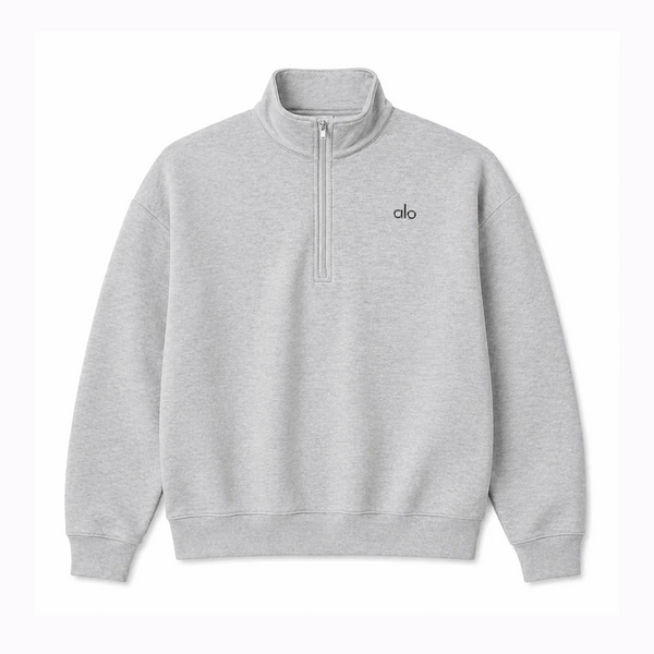 ALO ZIPPER 1/4 GREY