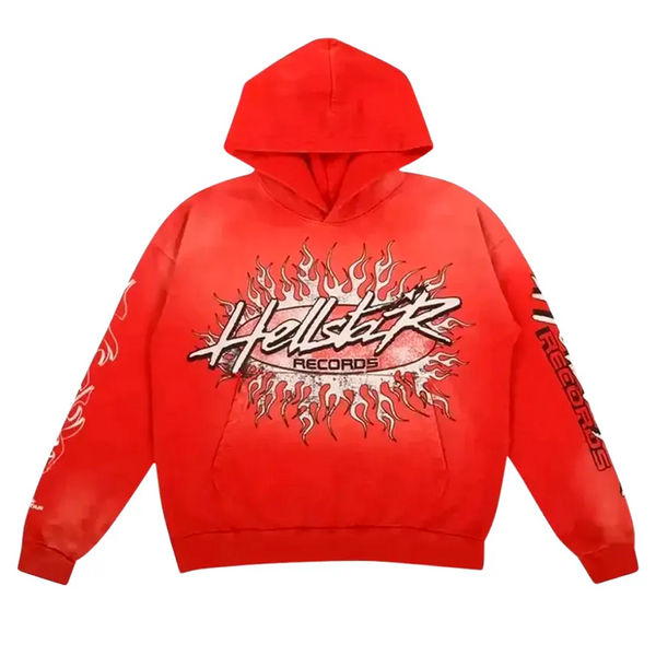 HELLSTAR RECORDS HOODIE red