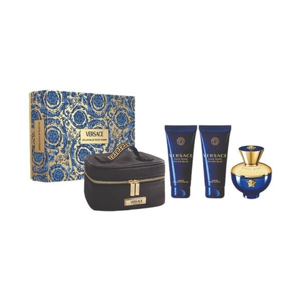 Versace Dylan Blue Pour Femme Set 4 Piezas con Bolsa