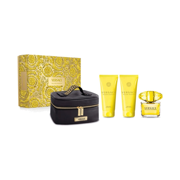 Versace Yellow Diamond Set 4 Piezas con Bolsa