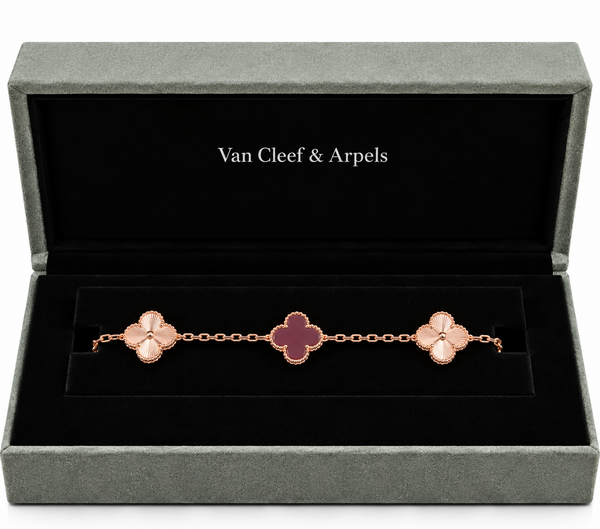 Van Cleef & Arpels Bracelet – Burgundy Rose  Gold