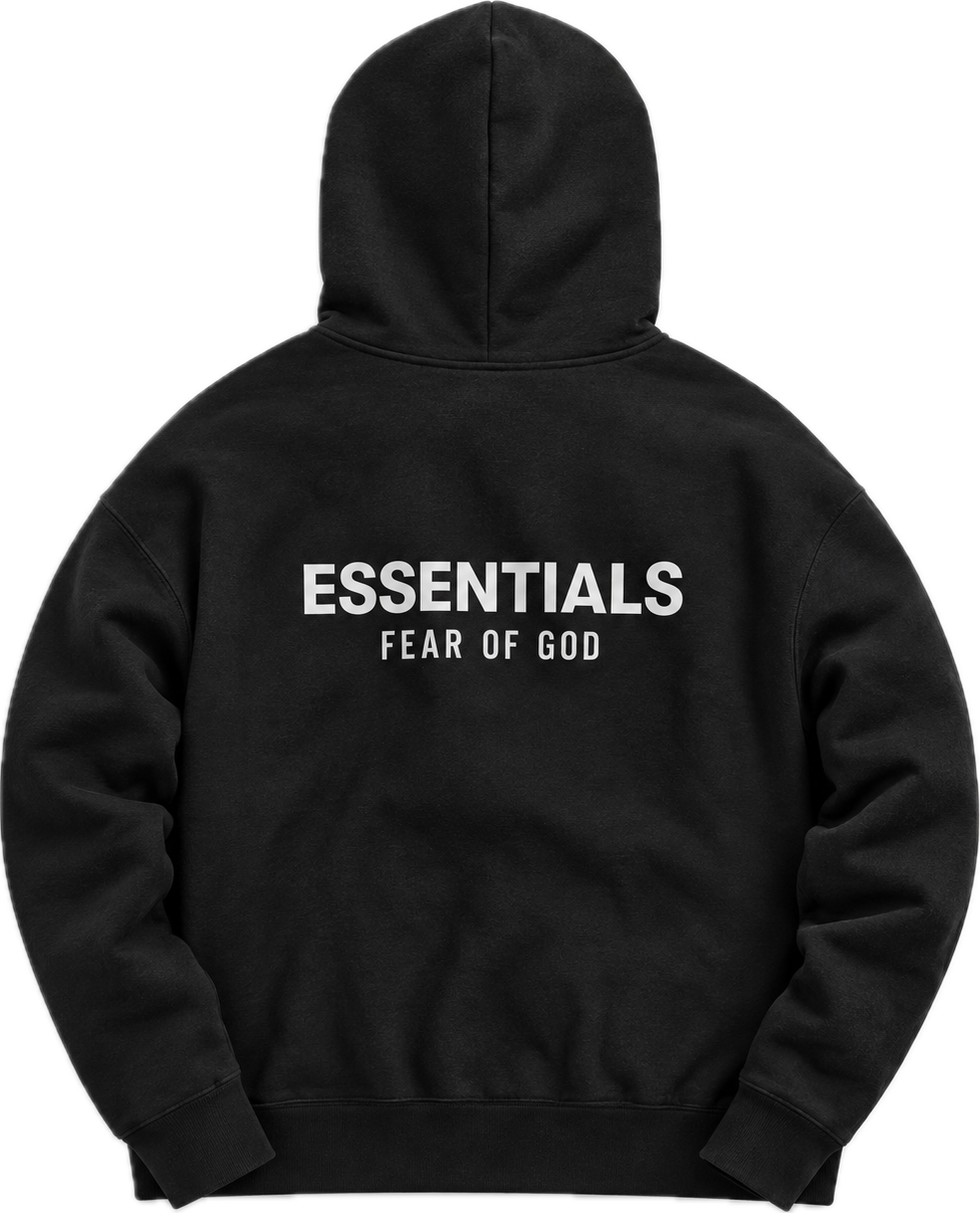 Essentials Fear of God Hoodie  – Black Ss24