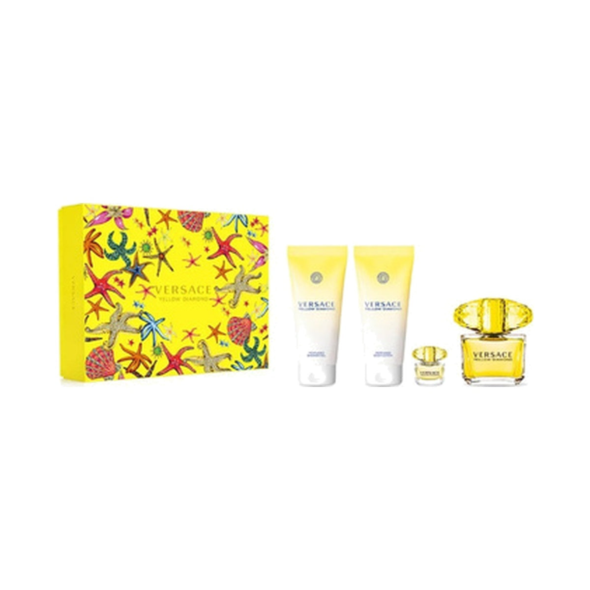 Versace Yellow Diamond Set 4 Piezas (Caja Estrellas de Mar)